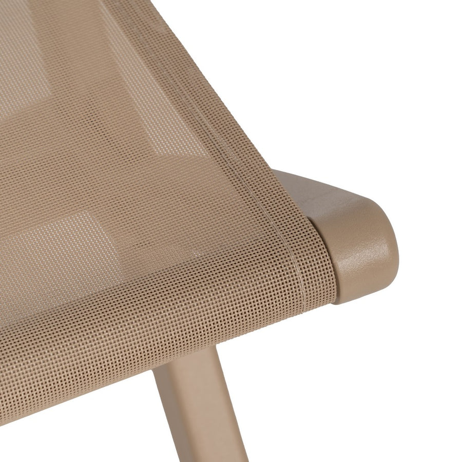BEIGE FOLDING CHAIR POLYPROPYLENE 45 X 55 X 83 CM
