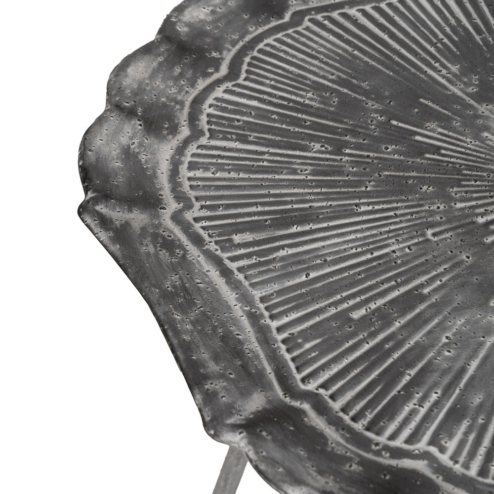 MESITA GRIS METAL 55 X 55 X 61 CM