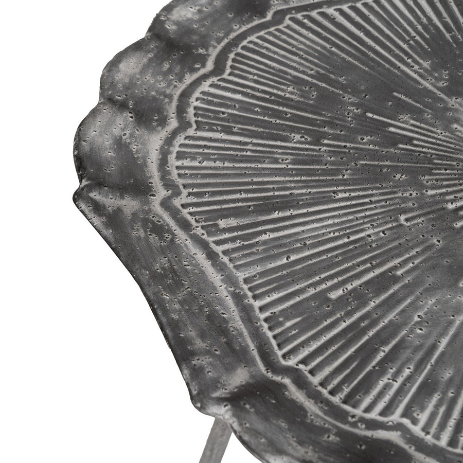 MESITA GRIS METAL 55 X 55 X 61 CM