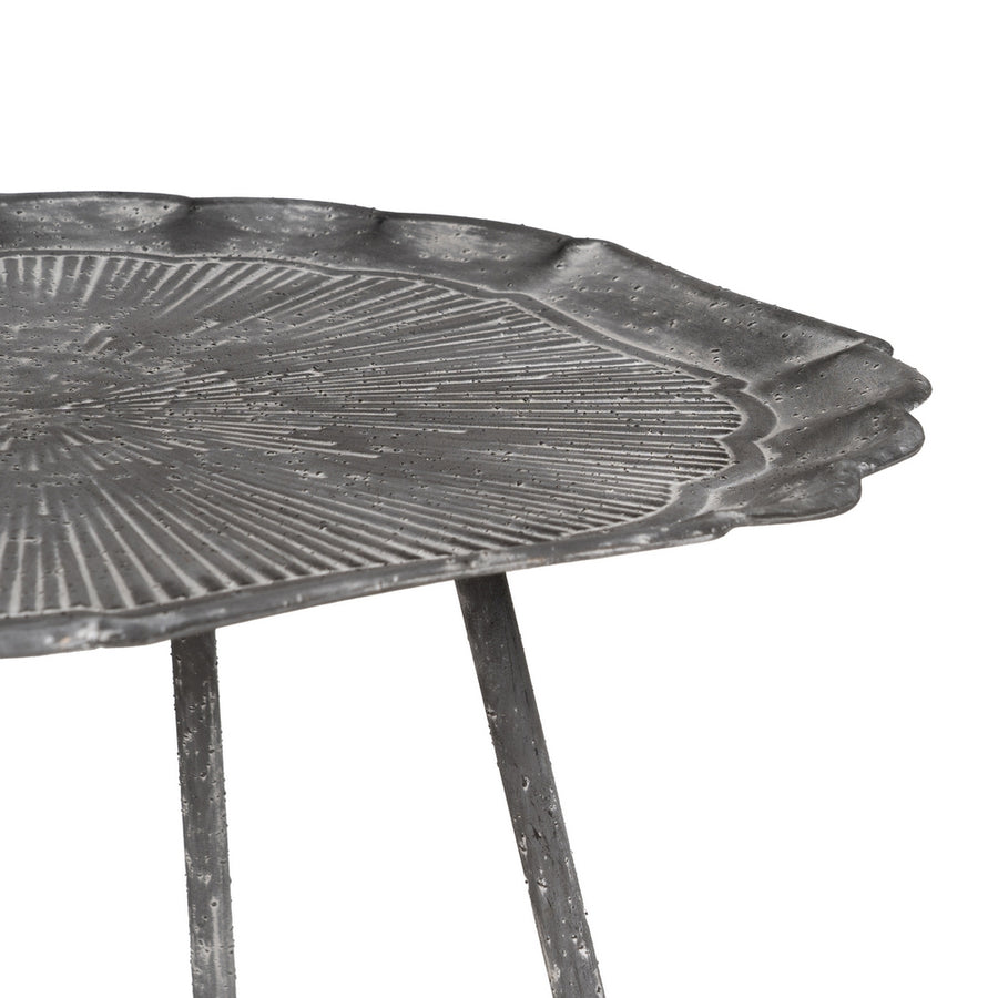 MESITA GRIS METAL 55 X 55 X 61 CM