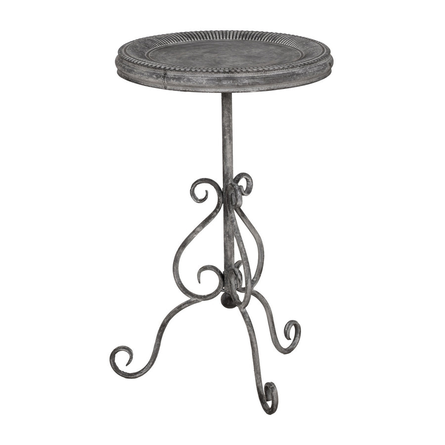 MESITA GRIS METAL 45,50 X 45,50 X 73,50 CM
