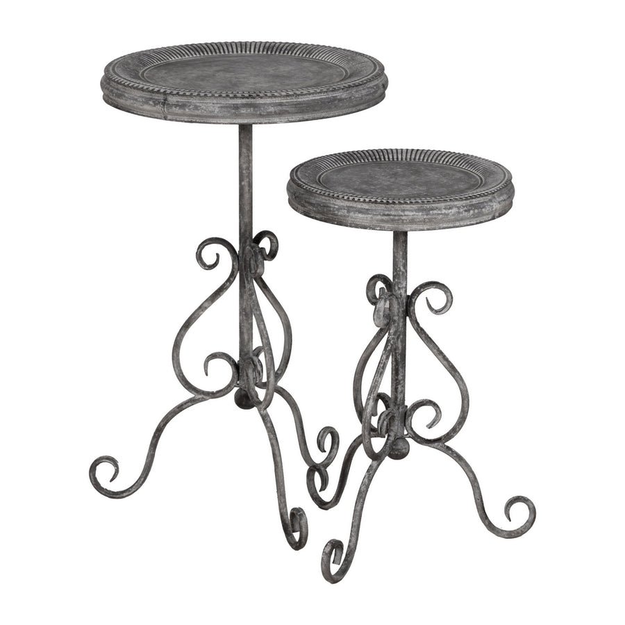 MESITA GRIS METAL 45,50 X 45,50 X 73,50 CM
