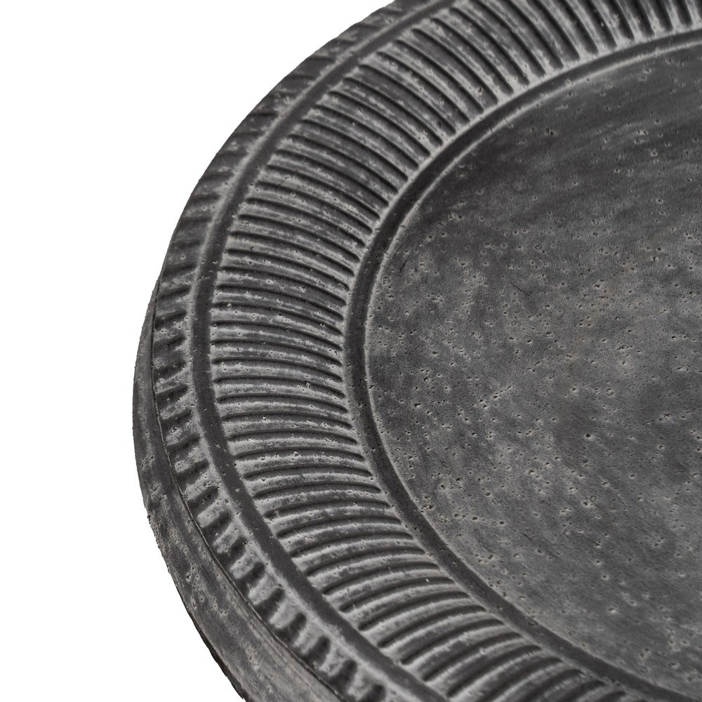 MESITA GRIS METAL 45,50 X 45,50 X 73,50 CM