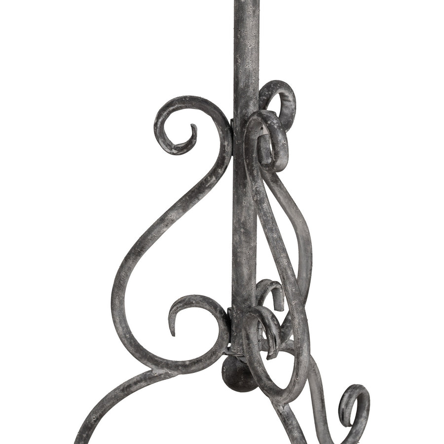 MESITA GRIS METAL 45,50 X 45,50 X 73,50 CM