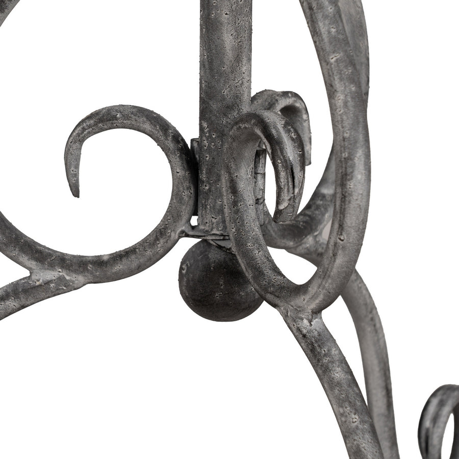 MESITA GRIS METAL 45,50 X 45,50 X 73,50 CM