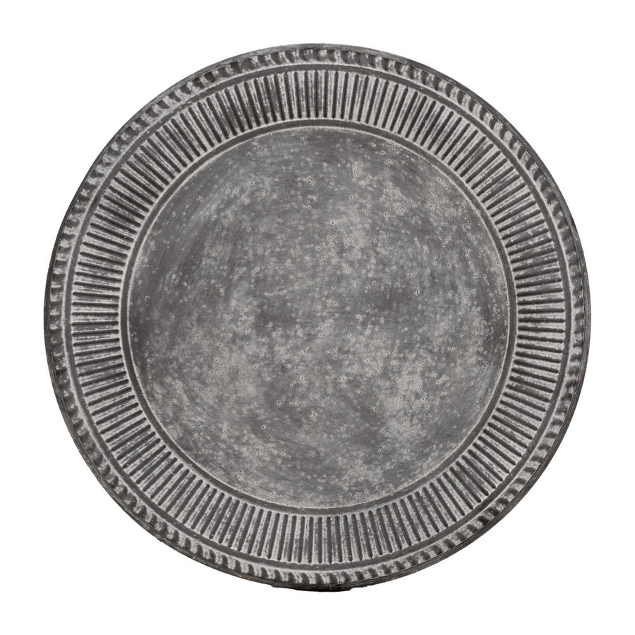 MESITA GRIS METAL 45,50 X 45,50 X 73,50 CM
