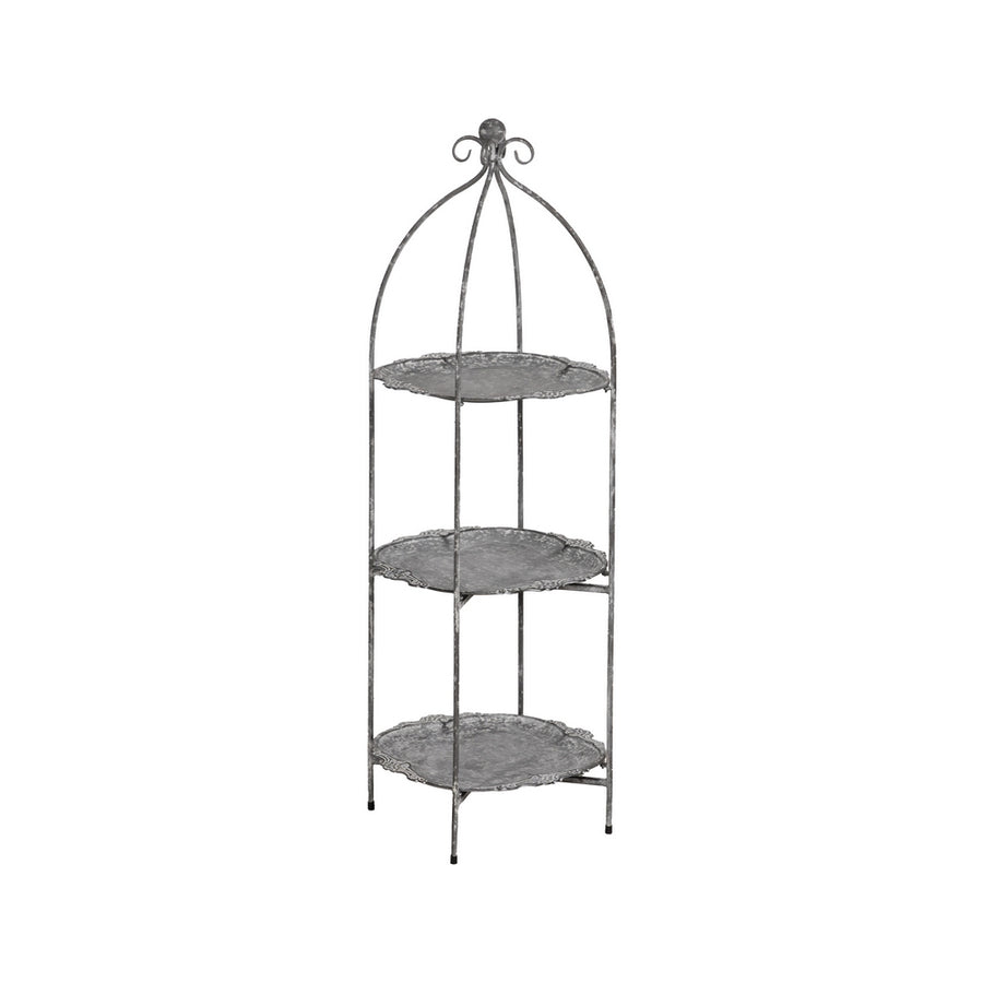 ESTANTERÍA GRIS METAL DECORACIÓN 35 X 35 X 106,50 CM