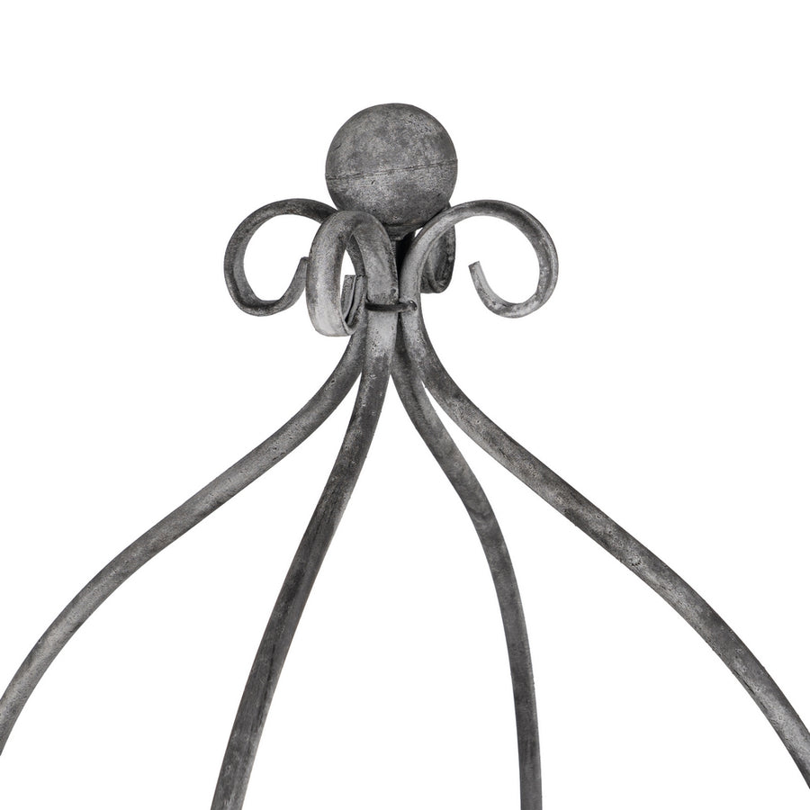 GREY METAL SHELVING UNIT DECORATION 45 X 45 X 144 CM
