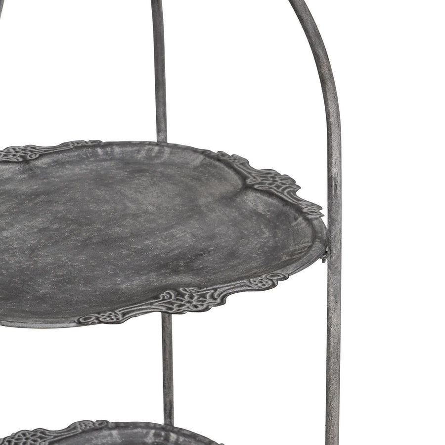 GREY METAL SHELVING UNIT DECORATION 45 X 45 X 144 CM