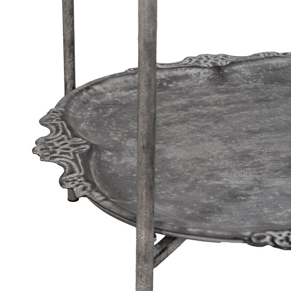 ESTANTERÍA GRIS METAL DECORACIÓN 45 X 45 X 144 CM