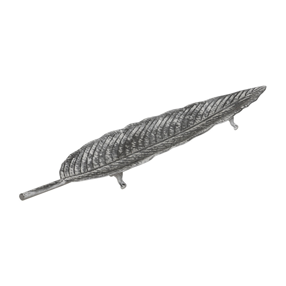 SET OF 3 GREY METAL DECORATIVE TRAYS 117 X 23 X 5.50 CM