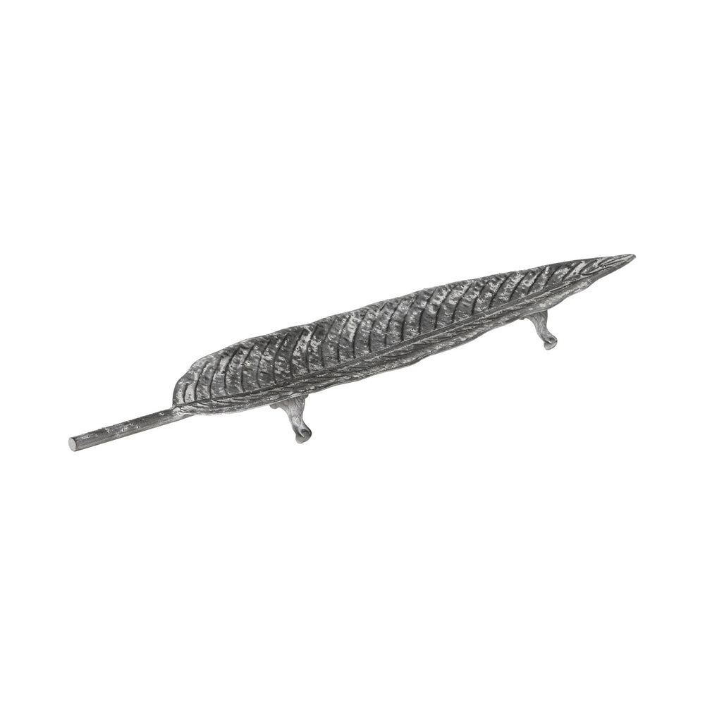 SET OF 3 GREY METAL DECORATIVE TRAYS 117 X 23 X 5.50 CM