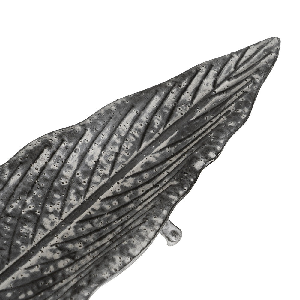 SET OF 3 GREY METAL DECORATIVE TRAYS 117 X 23 X 5.50 CM