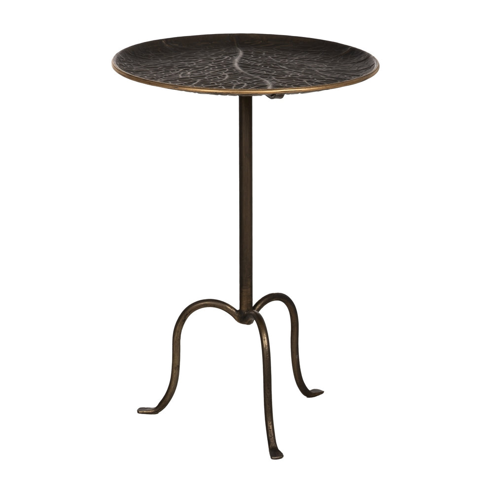 MESITA ORO VIEJO METAL 43 X 43 X 62 CM