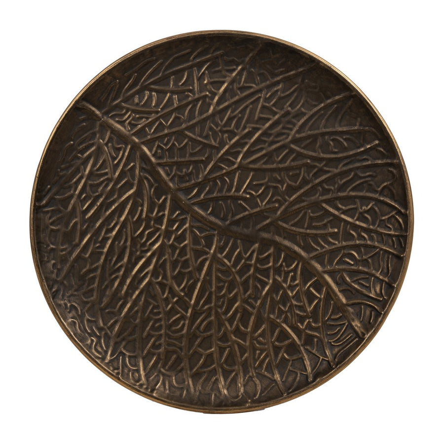 MESITA ORO VIEJO METAL 43 X 43 X 62 CM