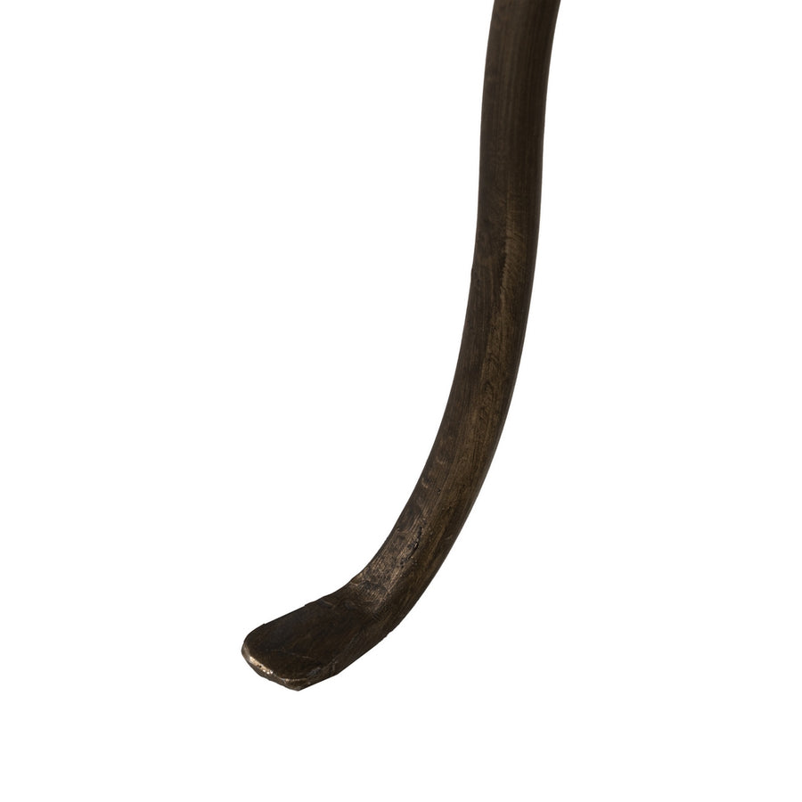 MESITA ORO VIEJO METAL 43 X 43 X 62 CM