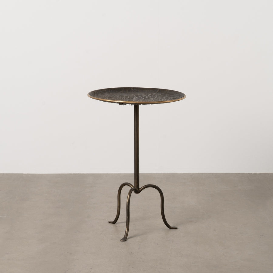 MESITA ORO VIEJO METAL 43 X 43 X 62 CM