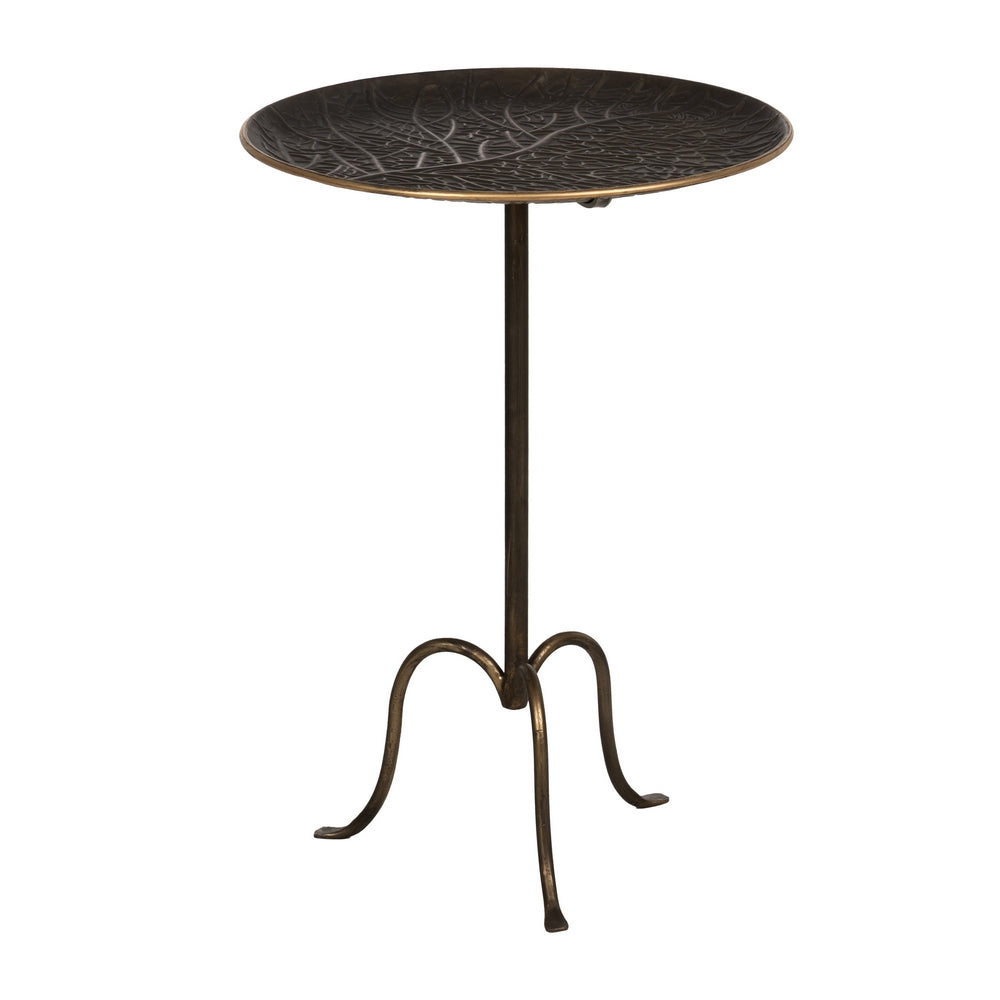 MESITA ORO VIEJO METAL 50 X 50 X 71 CM