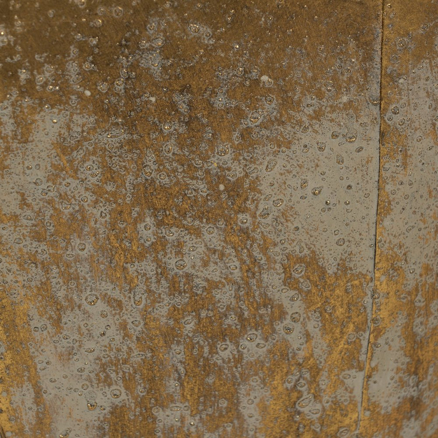 S/3 MACETEROS ORO METAL DECORACIÓN 41 X 41 X 42,50 CM