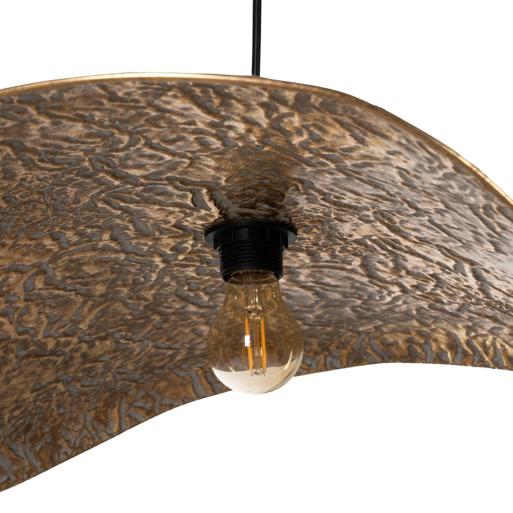 GOLD METAL CEILING LAMP 66 X 53 X 20 CM