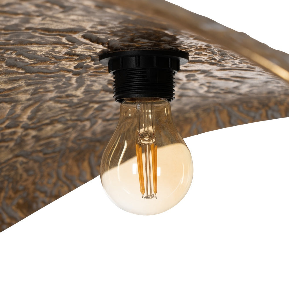 GOLD METAL CEILING LAMP 66 X 53 X 20 CM