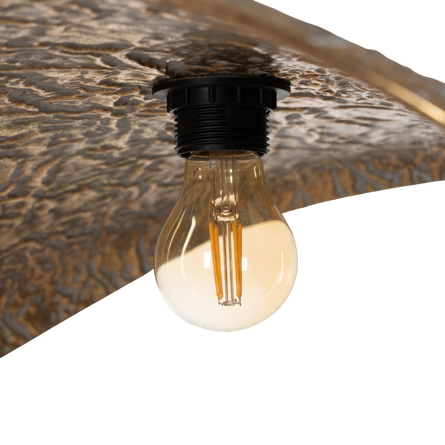 GOLD METAL CEILING LAMP 66 X 53 X 20 CM