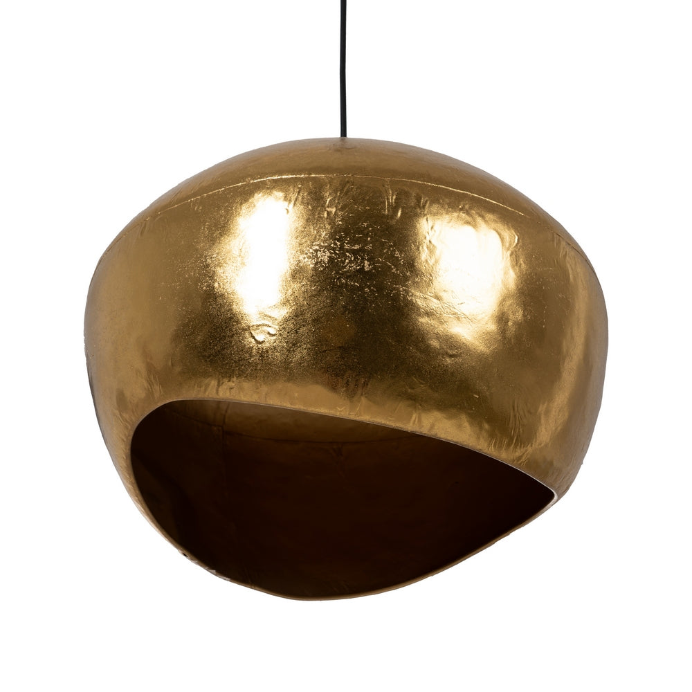 GOLD METAL CEILING LAMP 38 X 38 X 30 CM