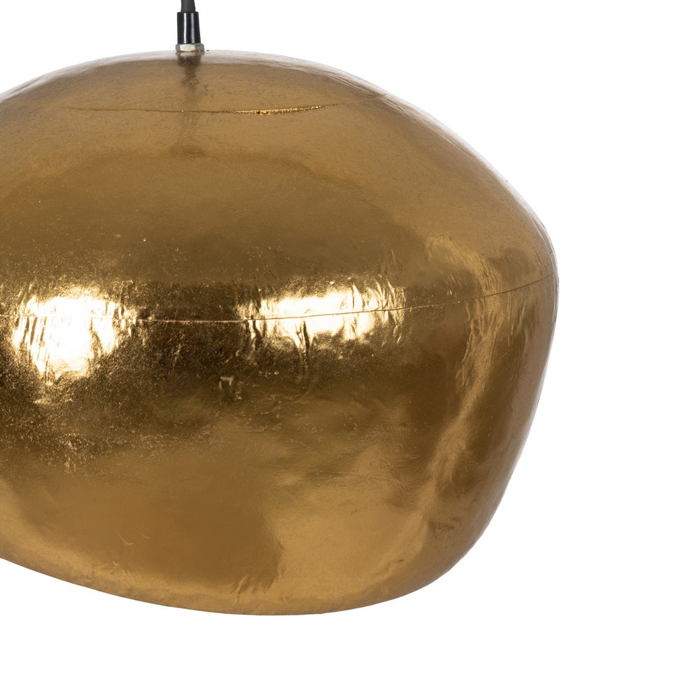 GOLD METAL CEILING LAMP 38 X 38 X 30 CM