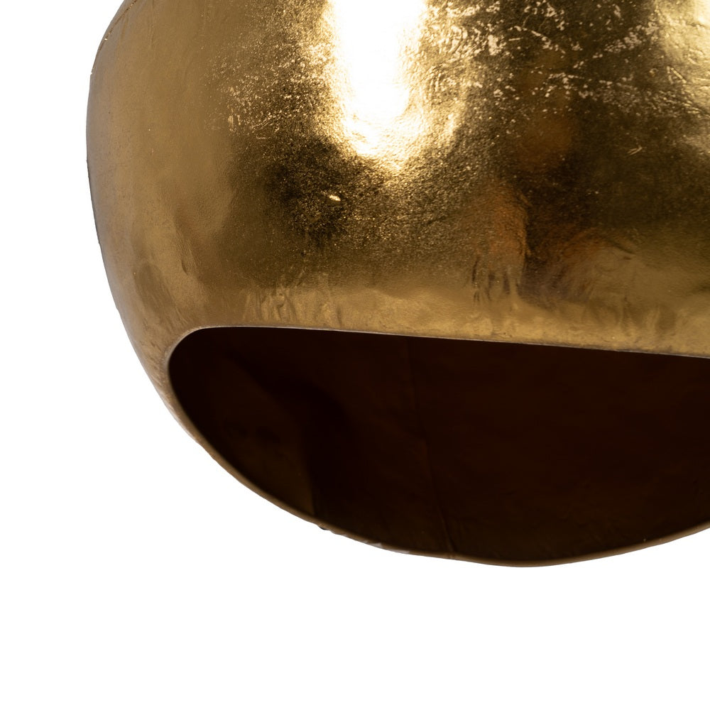GOLD METAL CEILING LAMP 38 X 38 X 30 CM