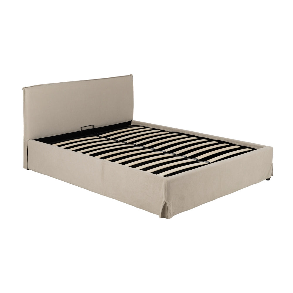 CAMA CANAP� BEIGE TEJIDO DORMITORIO 166 X 215 X 96 CM