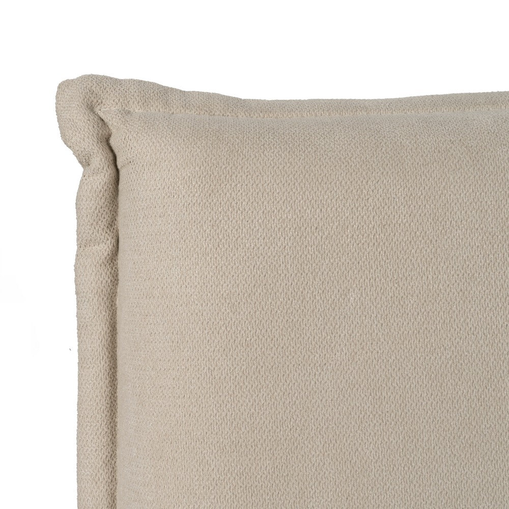 CAMA CANAPÉ BEIGE TEJIDO DORMITORIO 196 X 215 X 97 CM