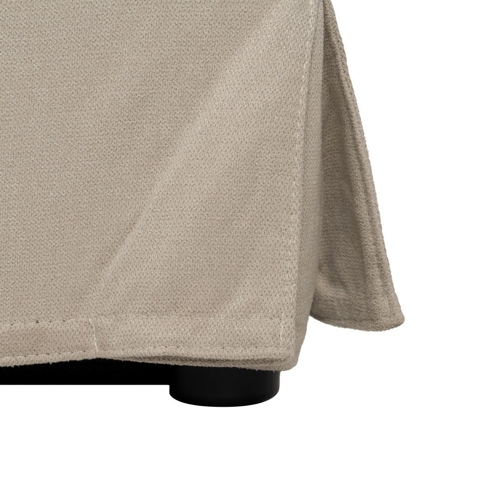 CAMA CANAPÉ BEIGE TEJIDO DORMITORIO 196 X 215 X 97 CM