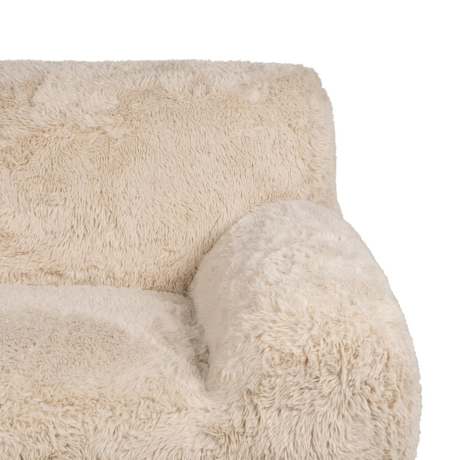 SILLÓN BEIGE TEJIDO 124 X 107 X 79,50 CM