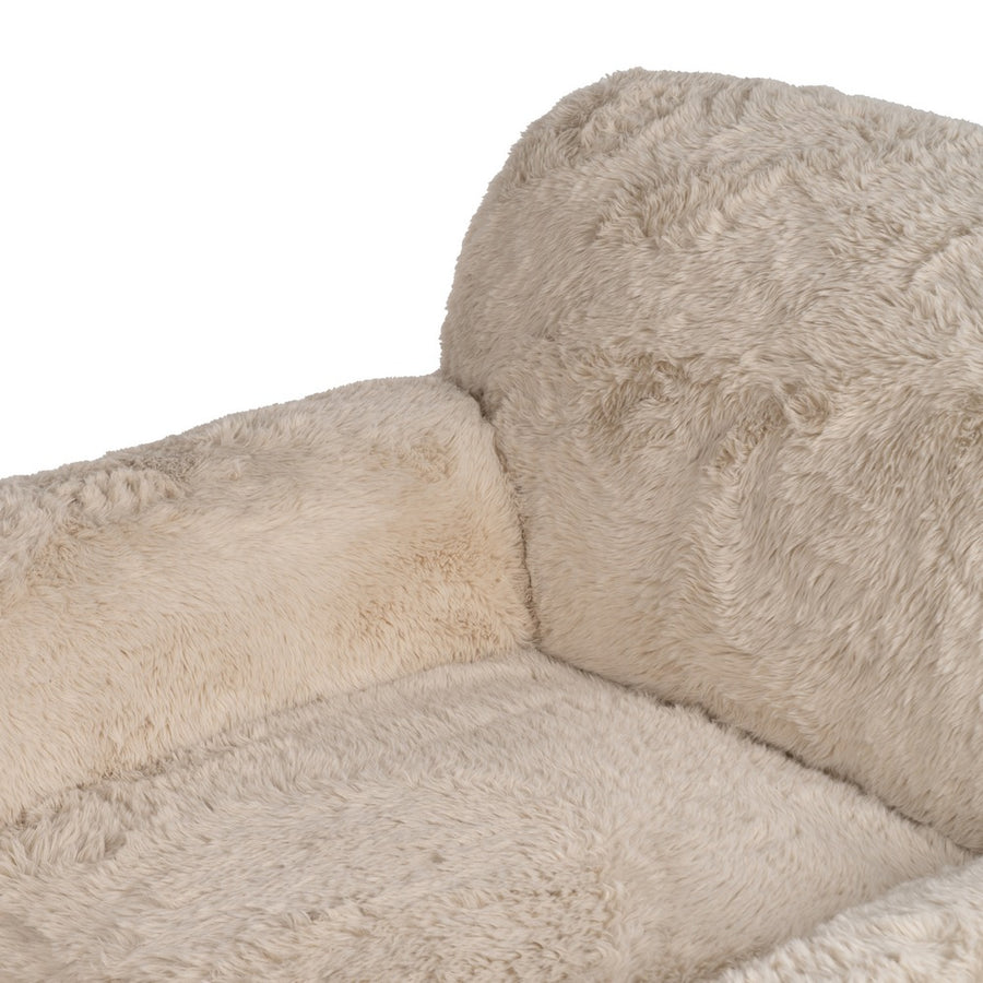 SILLÓN BEIGE TEJIDO 124 X 107 X 79,50 CM