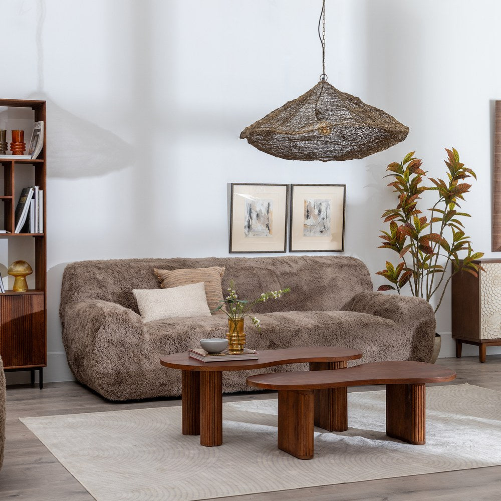 SOF� 3 PLAZAS TAUPE TEJIDO 240 X 107 X 79,50 CM