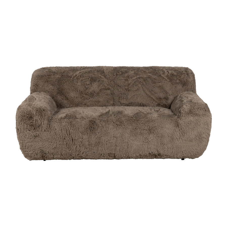 SOFÁ 2 PLAZAS TAUPE TEJIDO 185 X 107 X 79,50 CM