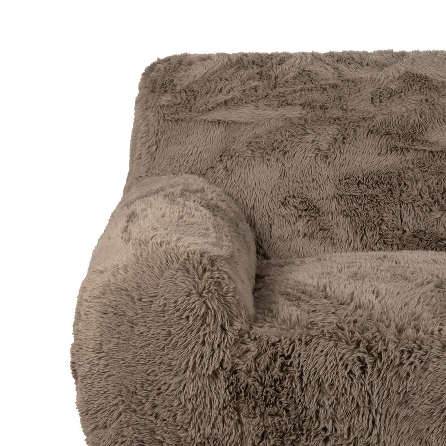 SOFÁ 2 PLAZAS TAUPE TEJIDO 185 X 107 X 79,50 CM