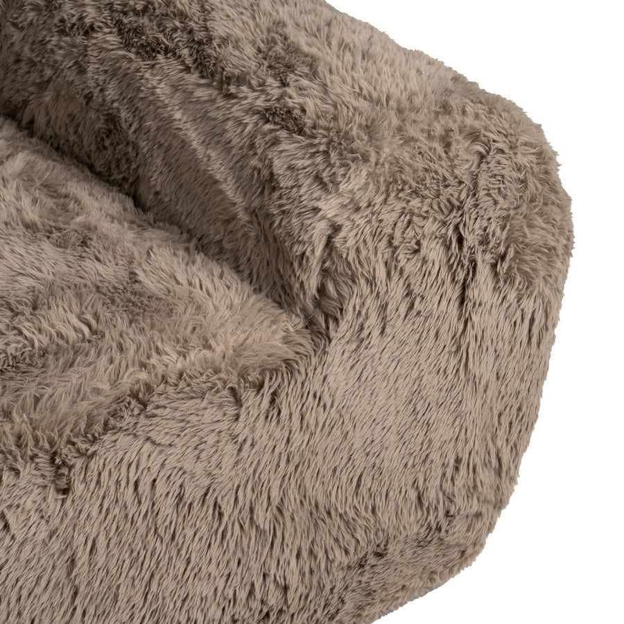 SOFÁ 2 PLAZAS TAUPE TEJIDO 185 X 107 X 79,50 CM