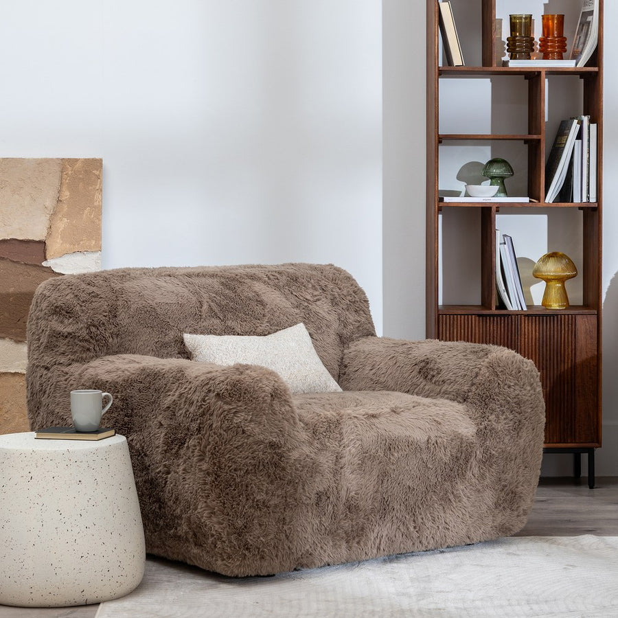 SILLÓN TAUPE TEJIDO 124 X 107 X 79,50 CM