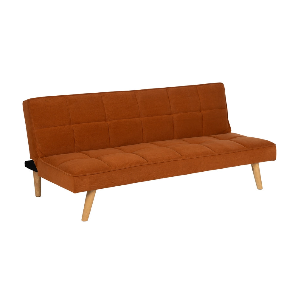 SOF�-CAMA NARANJA MADERA DECORACI�N 175 X 84 X 73 CM