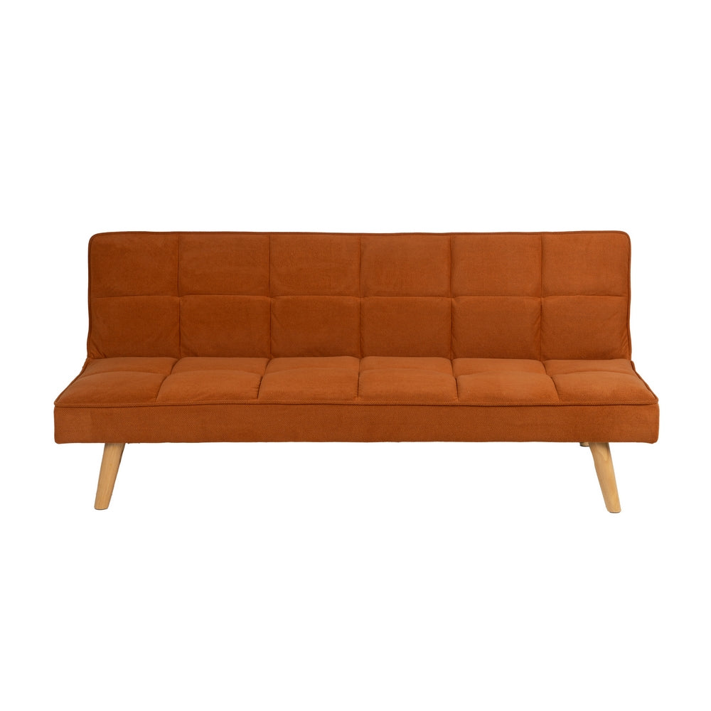SOFÁ-CAMA NARANJA MADERA DECORACIÓN 175 X 84 X 73 CM