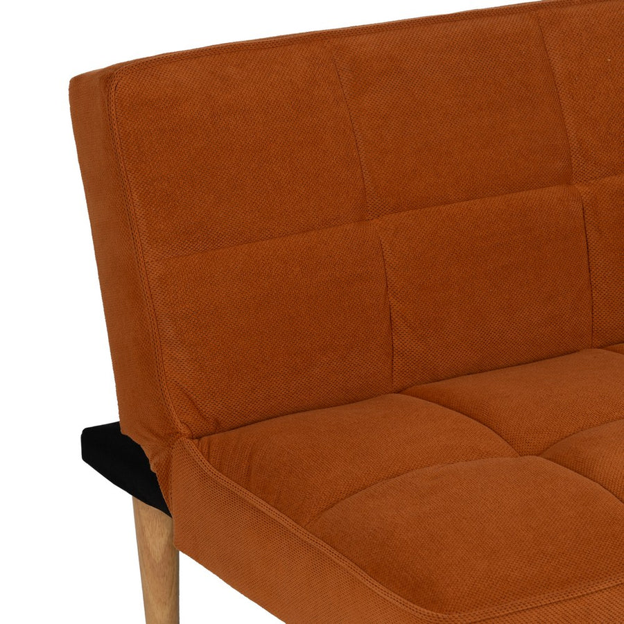 SOFÁ-CAMA NARANJA MADERA DECORACIÓN 175 X 84 X 73 CM