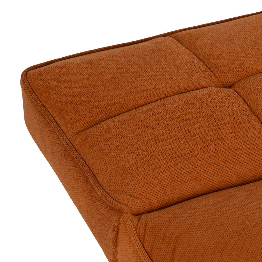 SOFÁ-CAMA NARANJA MADERA DECORACIÓN 175 X 84 X 73 CM