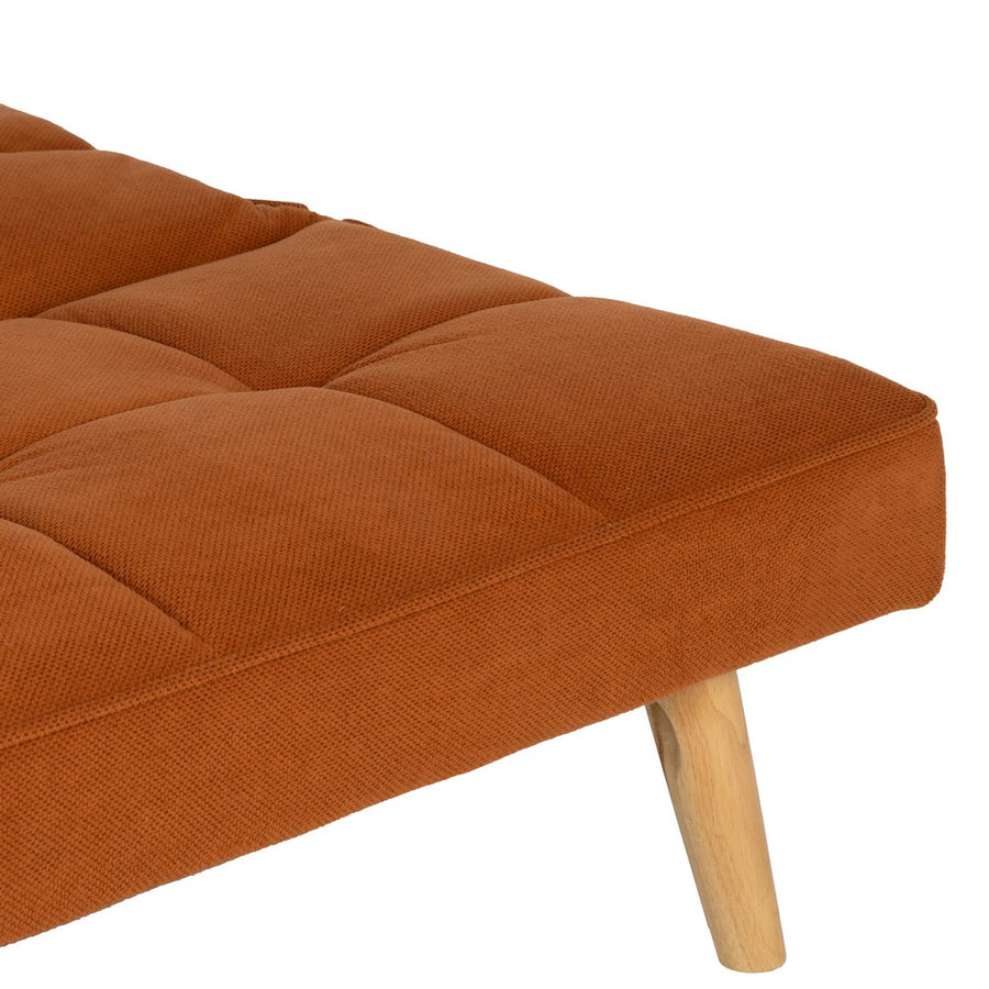 SOFÁ-CAMA NARANJA MADERA DECORACIÓN 175 X 84 X 73 CM