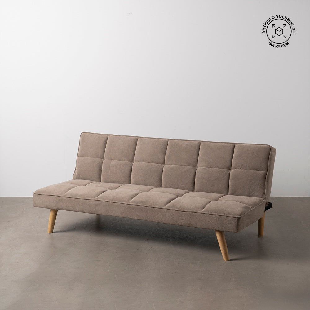 SOF�-CAMA BEIGE MADERA DECORACI�N 175 X 84 X 73 CM