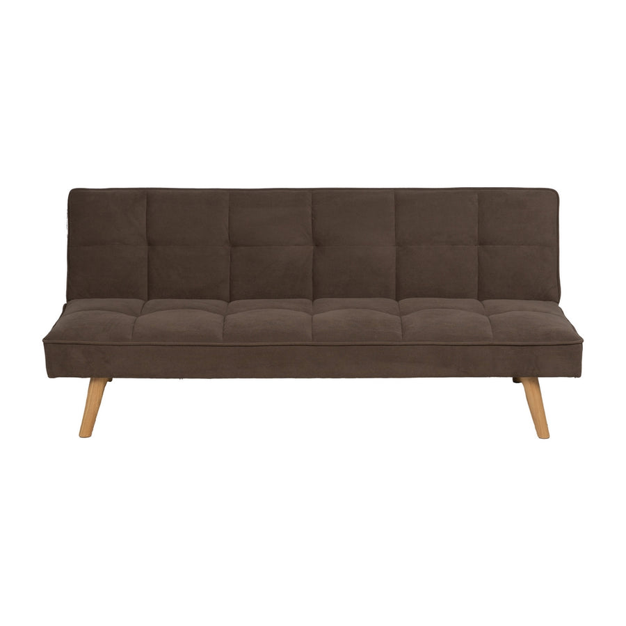 SOFÁ-CAMA TAUPE MADERA DECORACIÓN 175 X 84 X 73 CM