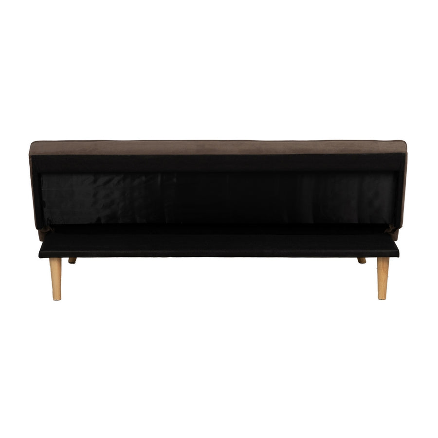 SOFÁ-CAMA TAUPE MADERA DECORACIÓN 175 X 84 X 73 CM