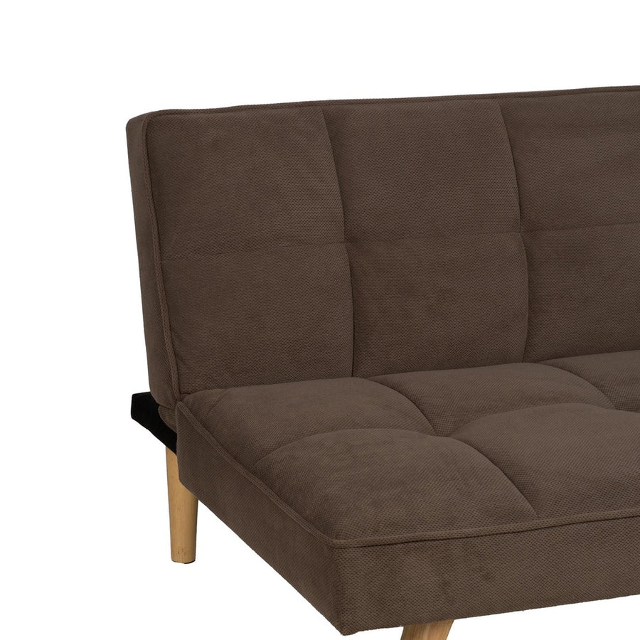 SOFÁ-CAMA TAUPE MADERA DECORACIÓN 175 X 84 X 73 CM