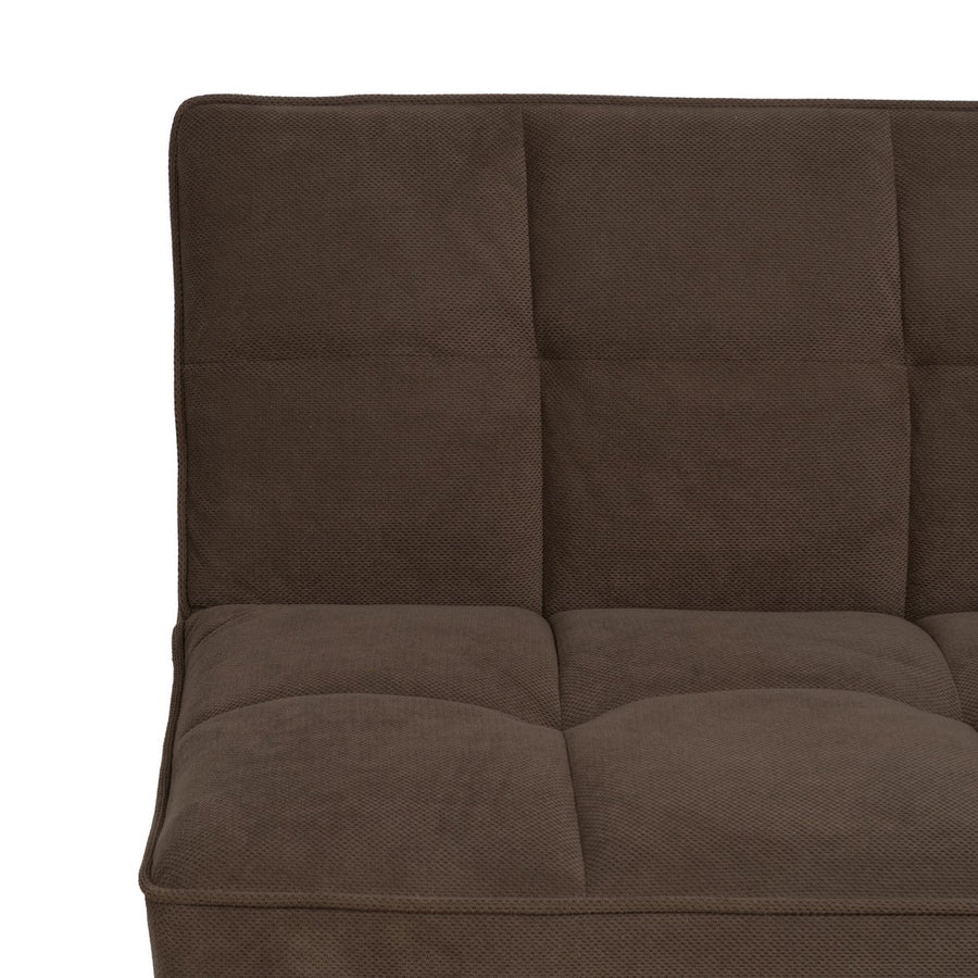 SOFÁ-CAMA TAUPE MADERA DECORACIÓN 175 X 84 X 73 CM