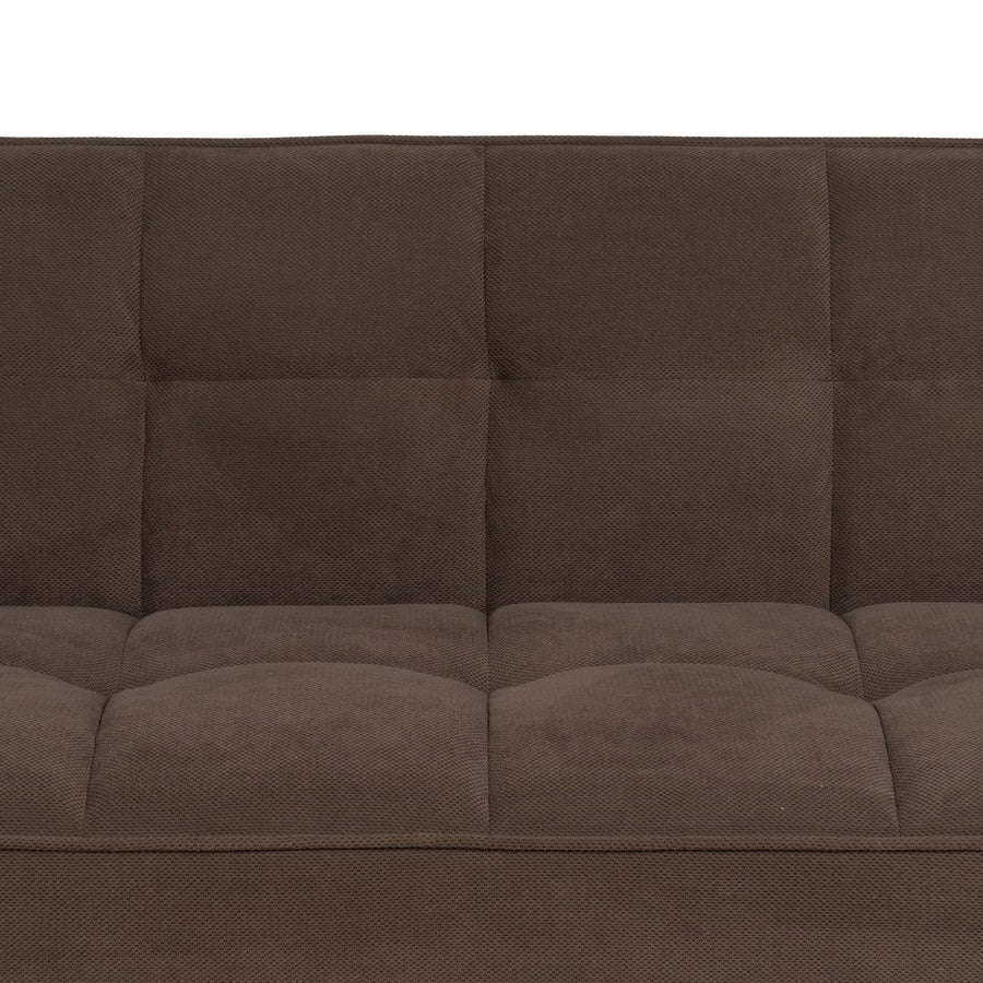 SOFÁ-CAMA TAUPE MADERA DECORACIÓN 175 X 84 X 73 CM